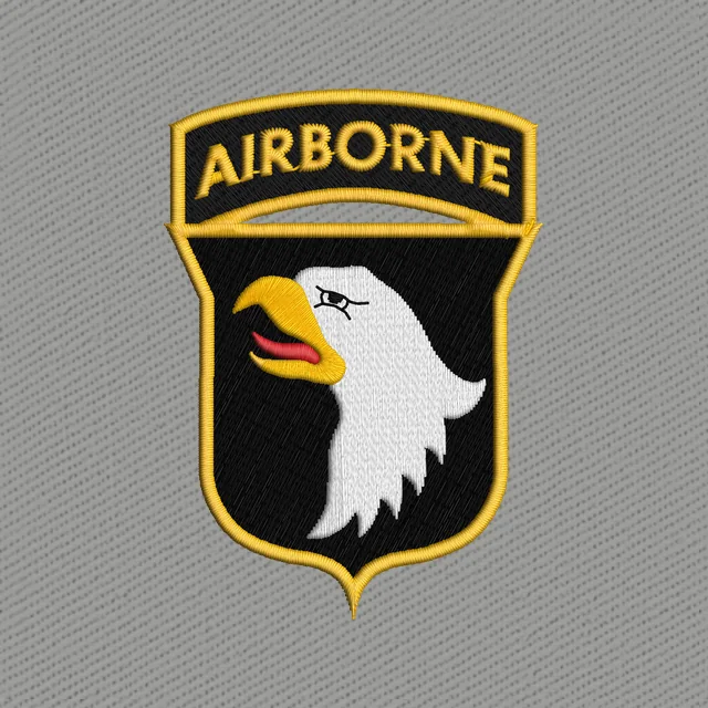 101st Airborne Division Embroidery Design