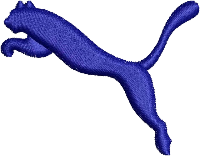 Ricamo Logo PUMA in rilievo 3D su tessuto