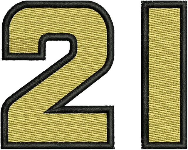 Ricamo Logo Matt DiBenedetto NASCAR numero 21 su tessuto