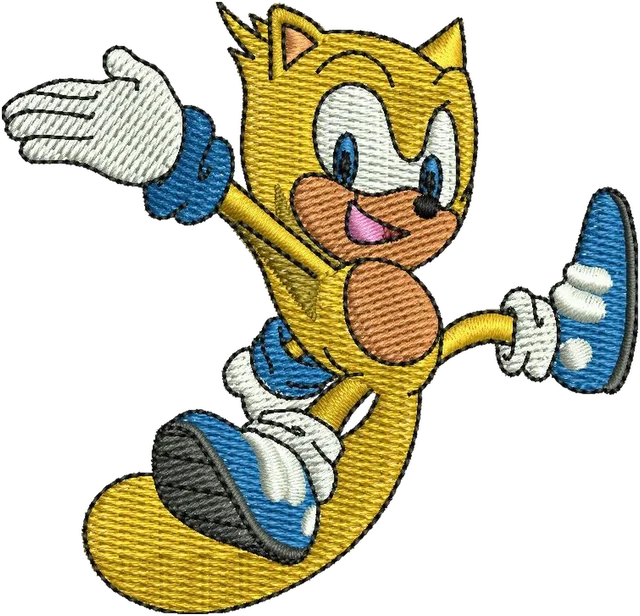 Ricamo Sonic Ray the Flying Squirrel su tessuto