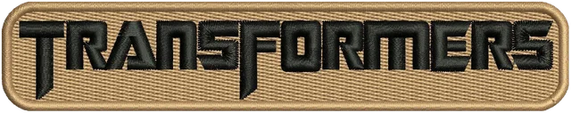 Stickdatei Transformers Logo 5 Stickdatei auf Stoff gestickt