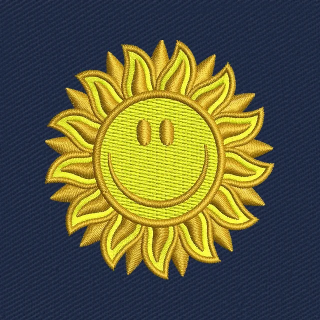 Un soleil mignon souriant de dessin animé