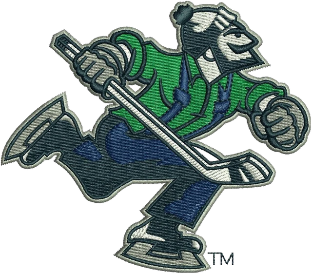 Stickdatei Abbotsford Canucks Canadian Professional Ice Hockey Team Logo Stickdatei auf Stoff gestickt