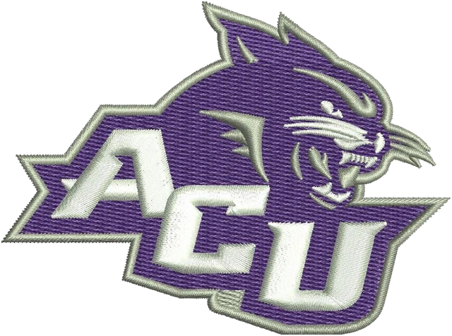 Diseño de bordado Abilene Christian Wildcats logotipo sobre tela