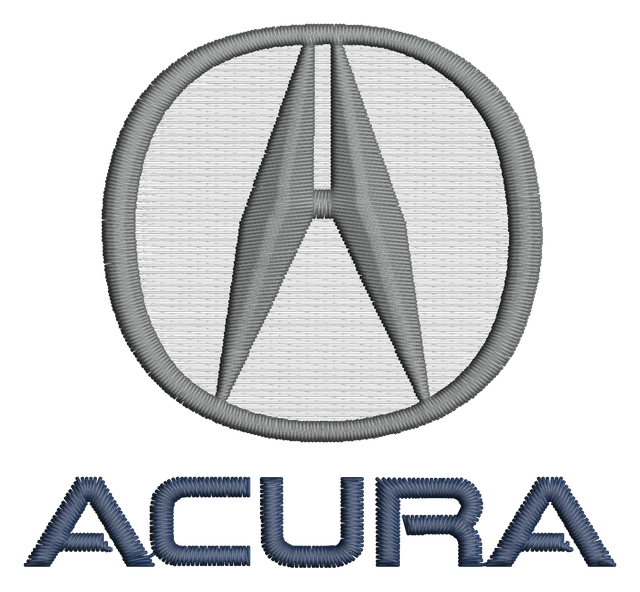 Ricamo Acura su tessuto