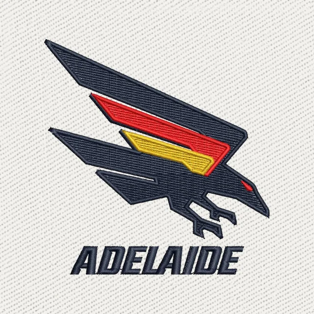 Adelaide Football Club New Logo Embroidery Design