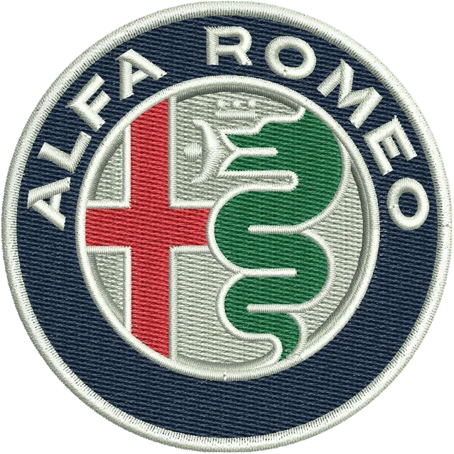 Ricamo Nuovo logo Alfa Romeo su tessuto