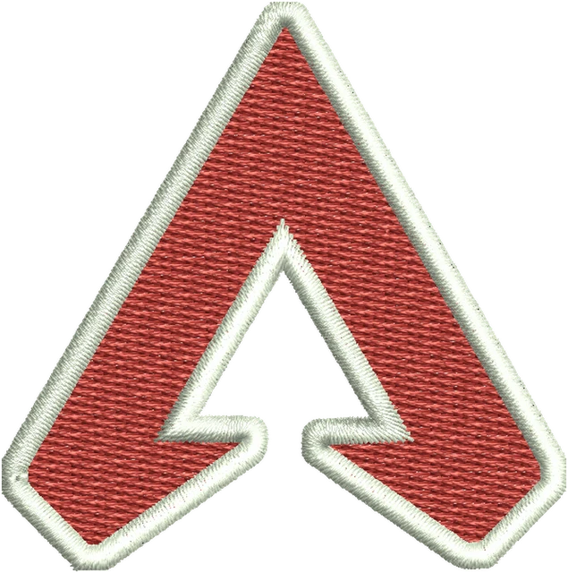 Diseño de bordado Apex Legends logotipo sobre tela