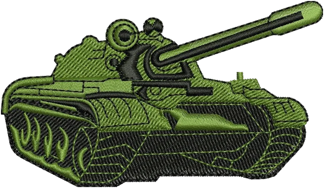 Ricamo Carro armato 2 su tessuto