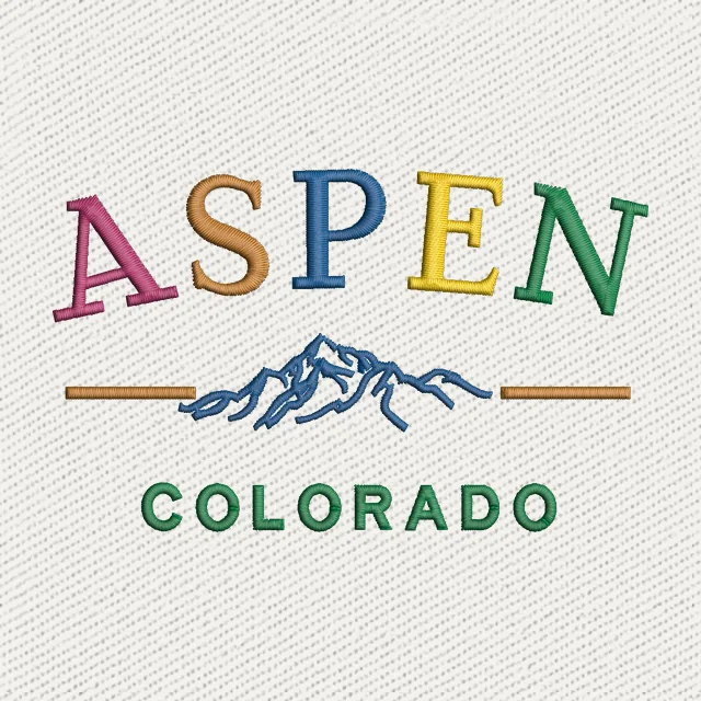 Aspen Colorados Embroidery Design