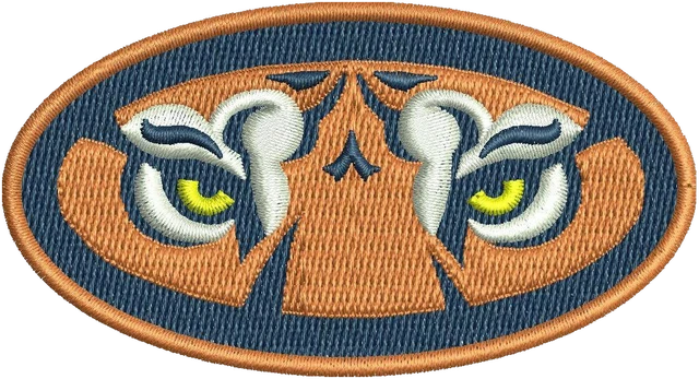 Motif de broderie Logo Auburn Tigers 4 brodé sur tissu