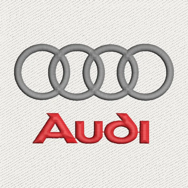 Audi logo Embroidery Design