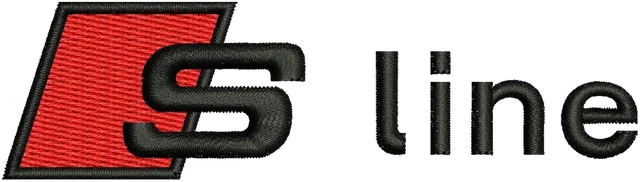 Ricamo Logo Audi S Line su tessuto