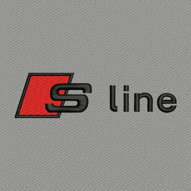 Audi S Line Logo Embroidery Design