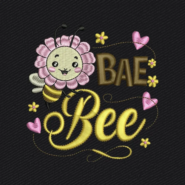 Bae Bee Embroidery Design