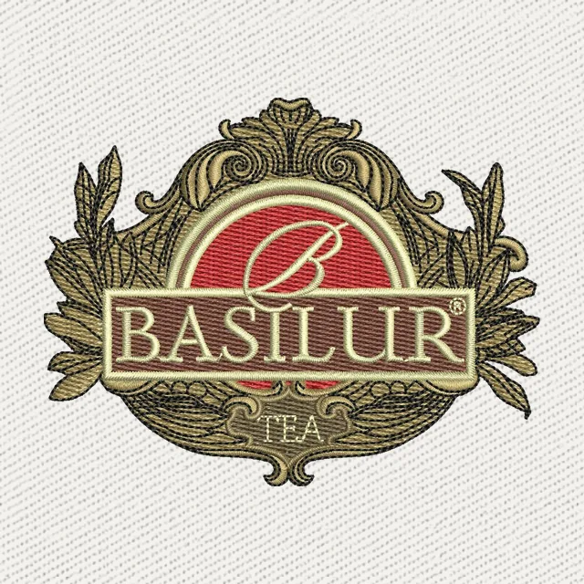 Basilur Tea Logo Embroidery Design