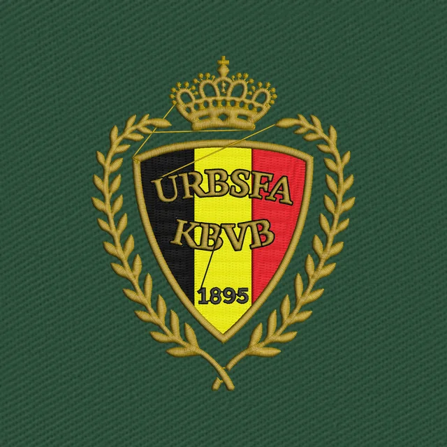 Belgium National Football Team Embroidery Design