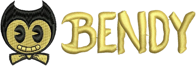 Ricamo Logo animato Bendy and the Ink Machine 2 su tessuto