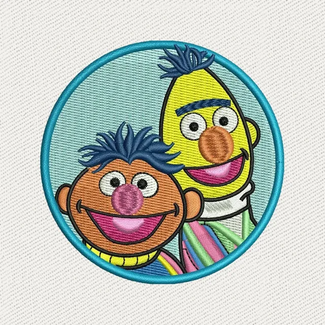 Bert et Ernie de dessin animé