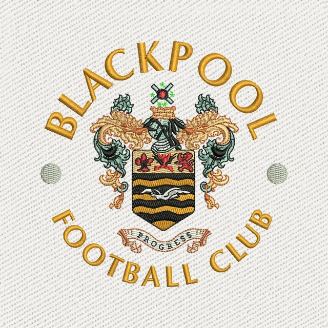 Blackpool Football Club Logo Stickdatei
