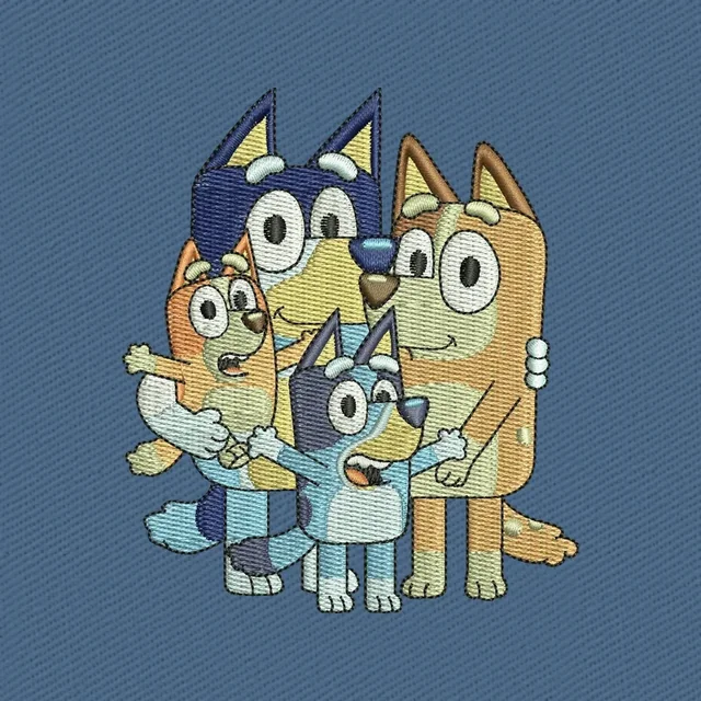 Famille Heeler de Bluey