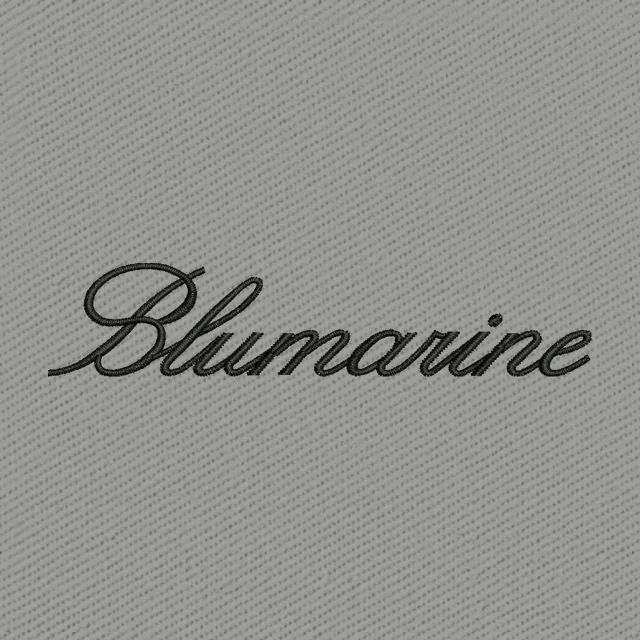 Blumarine schwarzes Schreibschriftlogo Stickdatei