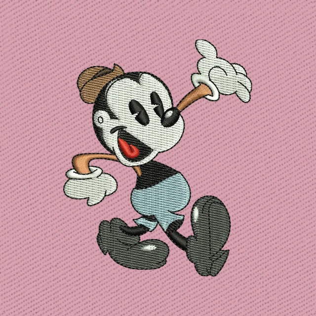 Disegno da ricamo Bosko cartone animato che corre