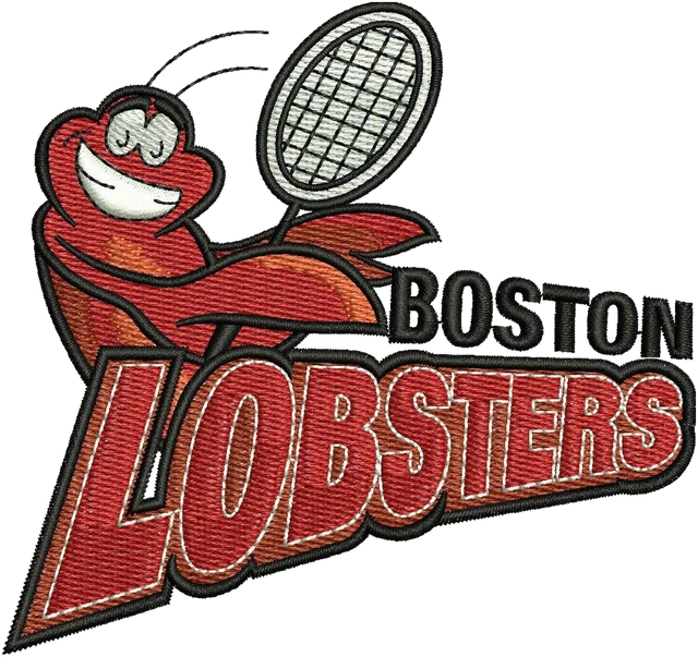 Diseño de bordado Logotipo de Boston Lobsters sobre tela