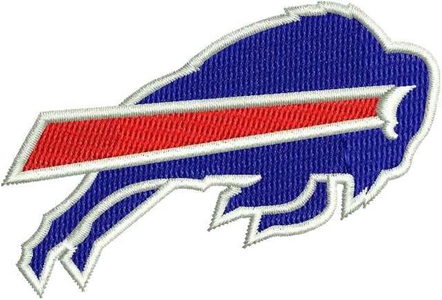 Motif de broderie Buffalo Bills logo brodé sur tissu