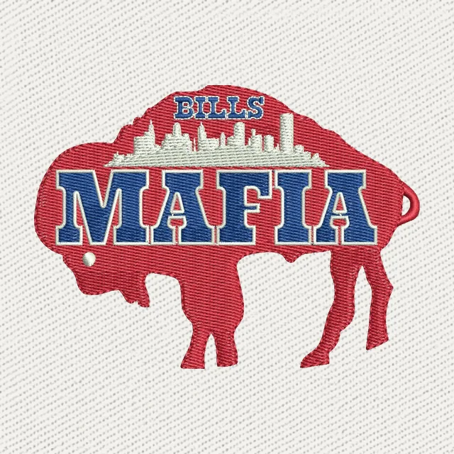 Buffalo Bills MAFIA Logo Embroidery Design