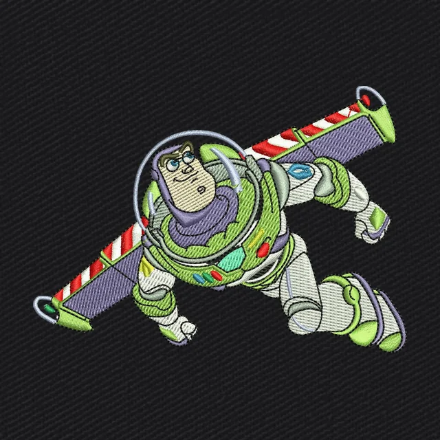 Buzz Toy Story 2 Cartoon Embroidery Design