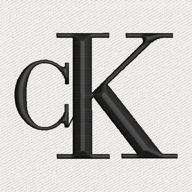 Monogramma CK Calvin Klein da ricamo