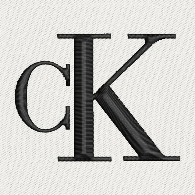 Monogramme CK de Calvin Klein à broder