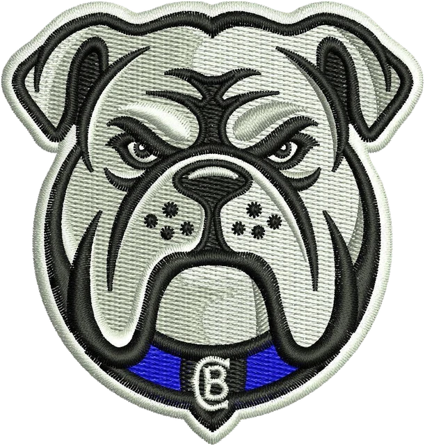 Ricamo Logo della squadra di rugby a 13 Canterbury Bankstown Bulldogs su tessuto
