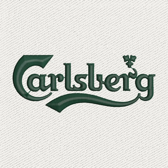 Carlsberg Beer Logo Embroidery Design