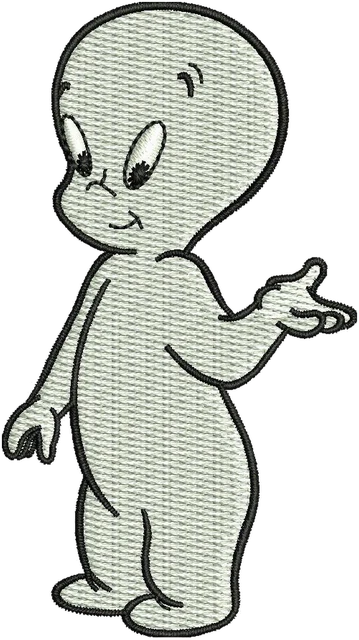 Ricamo Casper the Friendly Ghost 2 su tessuto
