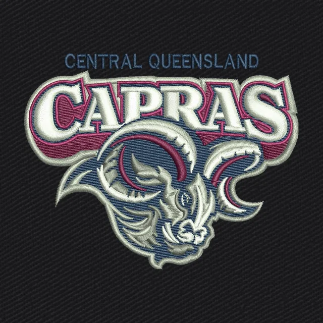 Central Queensland Capras Widder Logo Stickdatei