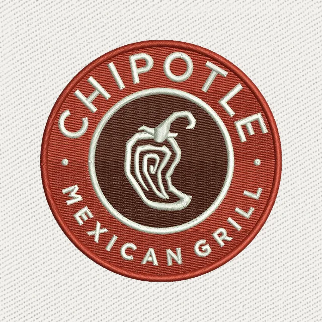 Chipotle Mexican Grill Logo Embroidery Design