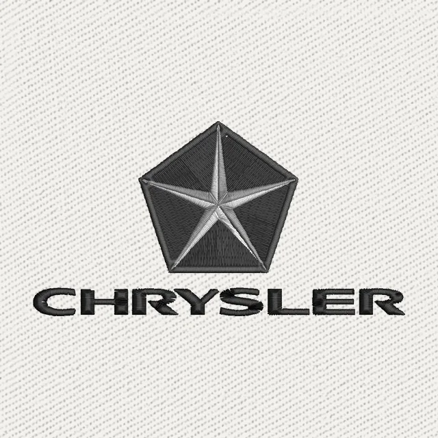 Chrysler Logo Stickdatei