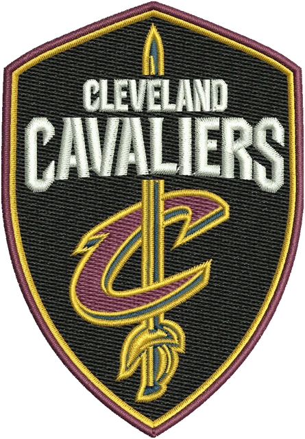 Cleveland Cavaliers Logo Embroidery Design embroidery design shown stitched on fabric