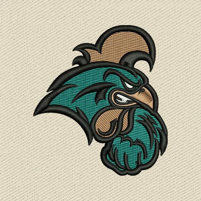 Coastal Carolina Chanticleers Football Logo Stickdatei