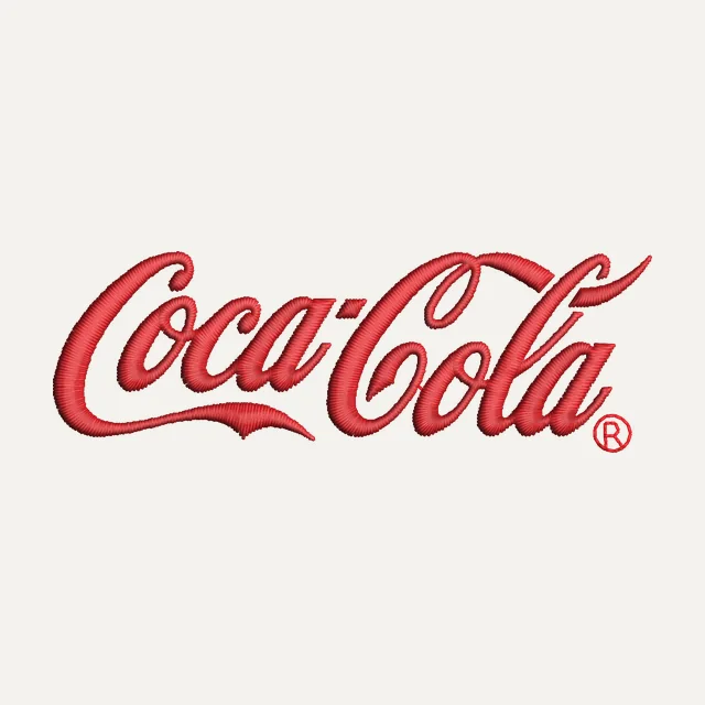 Coca Cola Logo Embroidery Design
