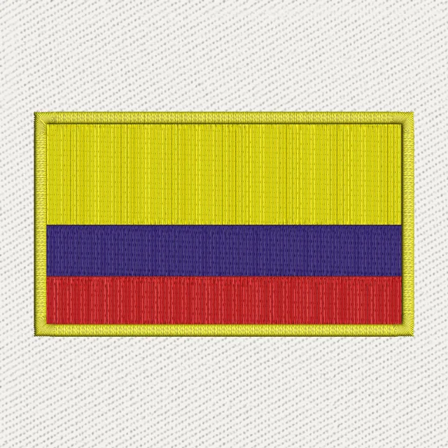 Colombia Flag 2 Embroidery Design