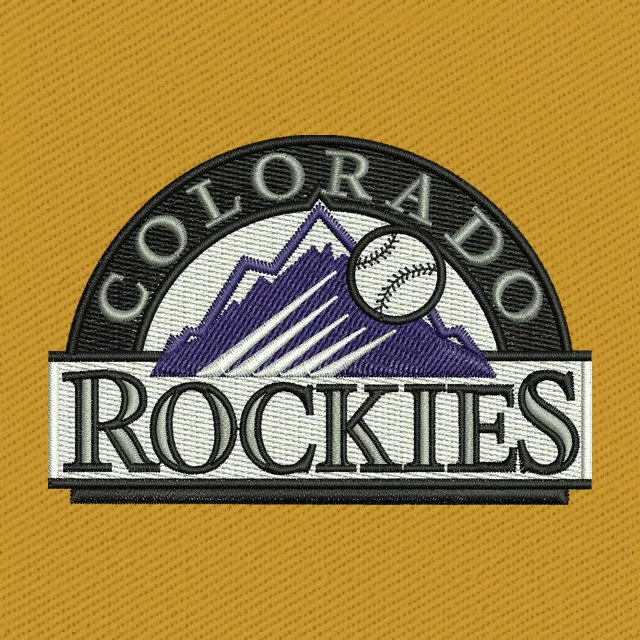 Colorado Rockies Logo Embroidery Design
