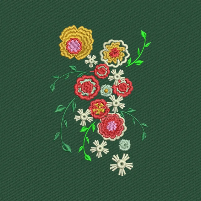 Floral de colores vivos