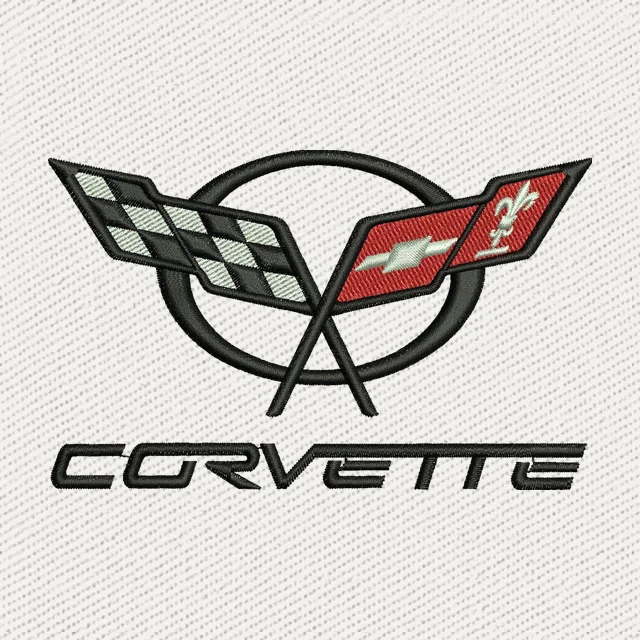 Corvette C5 Logo 2 Stickdatei
