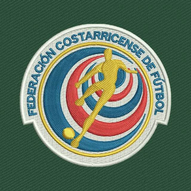 Rundes Wappen der Nationalelf Costa Ricas Stickdatei
