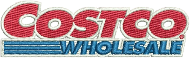 Ricamo Logo Costco Wholesale su tessuto