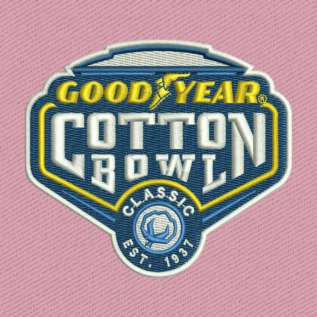 Cotton Bowl Classic Schildlogo Stickdatei