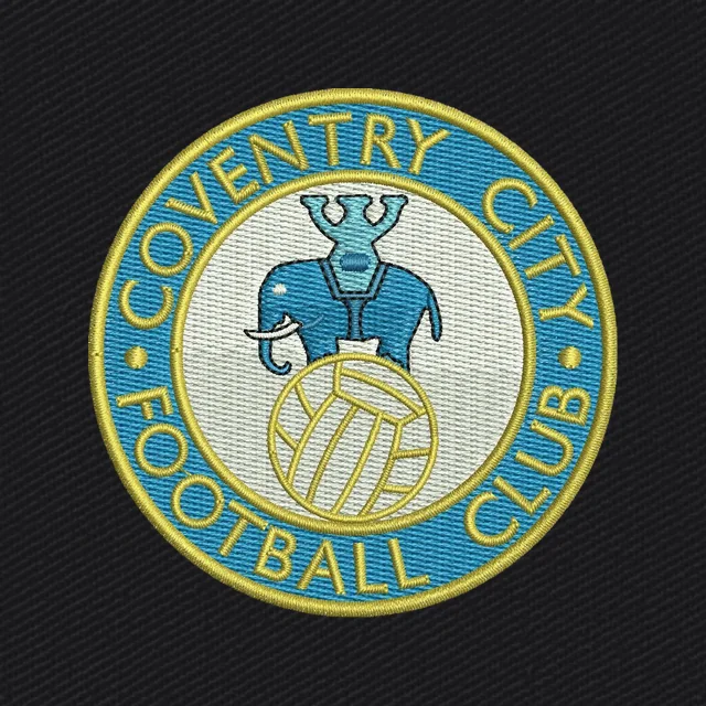 Rundes Retro-Wappen von Coventry City Stickdatei